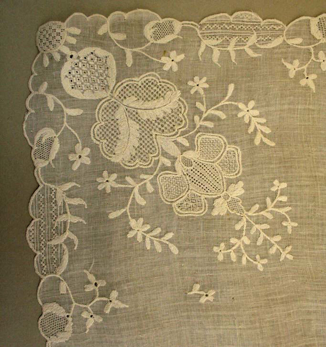 Apron, cotton, probably European