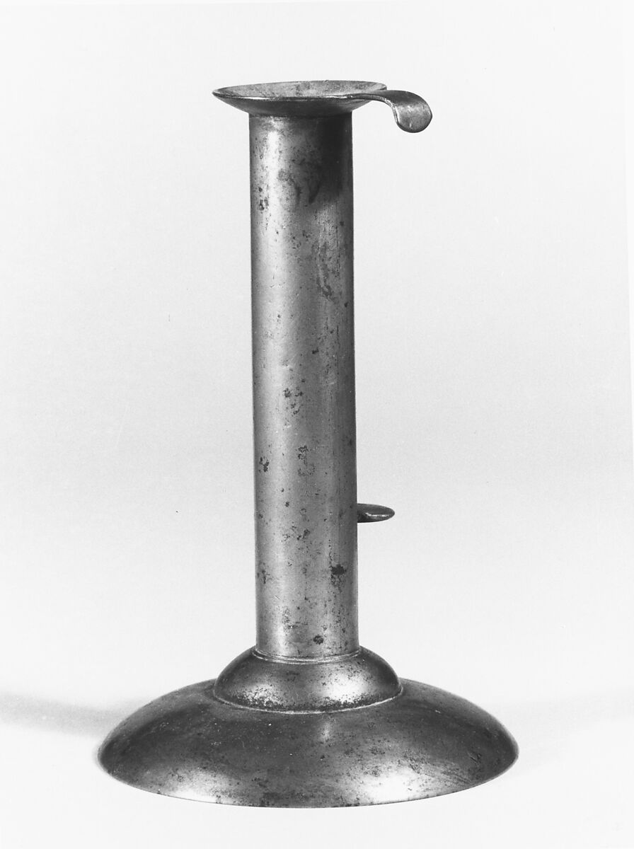 Candlestick, United Society of Believers in Christ’s Second Appearing (“Shakers”) (American, active ca. 1750–present), Tin, American, Shaker 