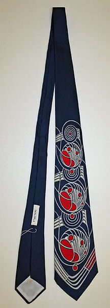 Necktie, Calvin Curtis, silk, American 