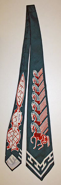 Necktie, Calvin Curtis, silk, American 