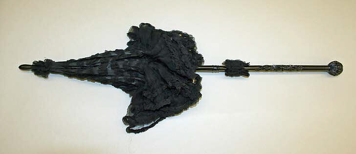 Parasol, silk, wood, American or European