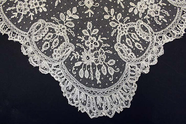 Handkerchief, linen, cotton, European