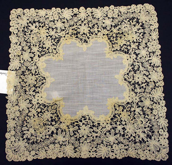 Handkerchief, linen, cotton, European 