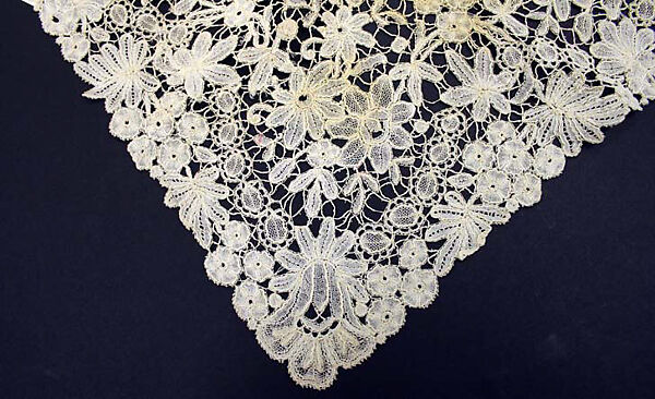 Handkerchief, linen, cotton, European