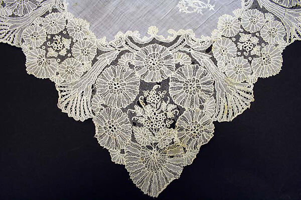 Handkerchief, linen, cotton, European
