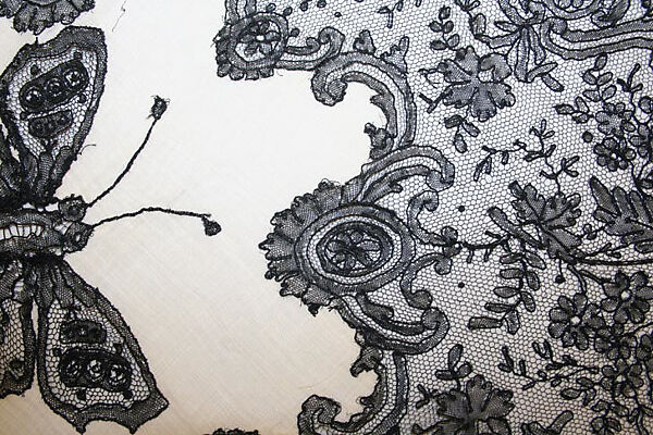 Handkerchief, linen, cotton, American or European