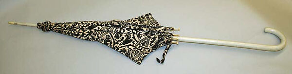 Parasol, cotton, silk, wood, American or European