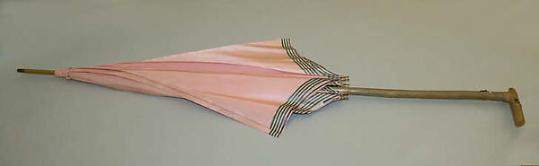 Parasol, silk, wood, American or European