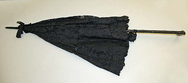 Parasol, cotton, silk, wood, American or European