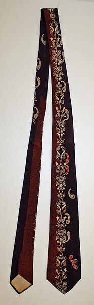 Necktie, silk, French 