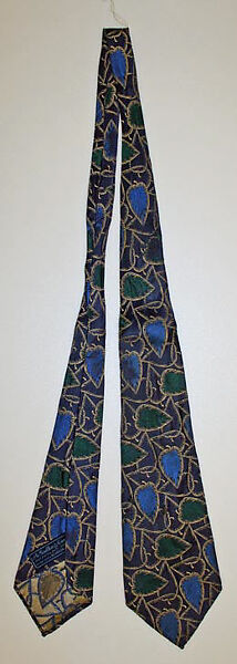Necktie, A. Sulka &amp; Company (French, 1893–2002), rayon, silk, American 