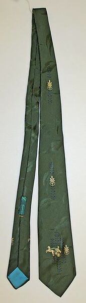 Necktie, Lilly Daché (American (born France), Bègles 1898–1989 Louvecienne), silk, American 