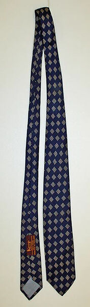 Necktie, silk, American 