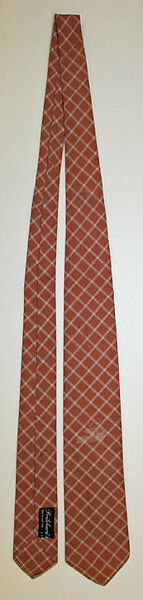 Necktie, cotton, American 