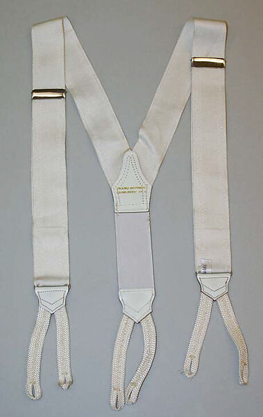 Suspenders, Brooks Brothers (American, founded 1818), leather, rubber, American 