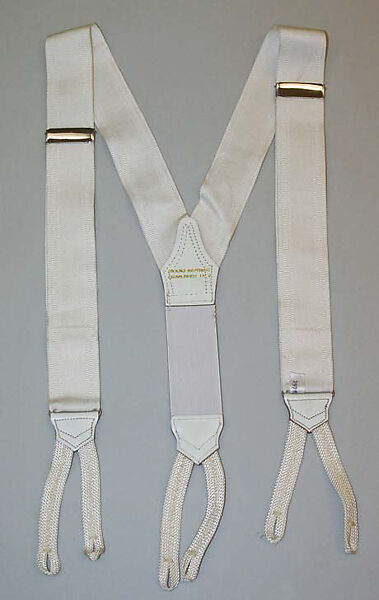 Vintage BROOKS BROTHERS Black Formal Suspenders Braces Made in