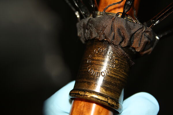 Umbrella, Briggs &amp; Sons, London (British), silk, wool, metal, horn, British