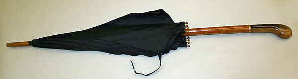 Umbrella, Briggs &amp; Sons, London (British), silk, wool, metal, horn, British