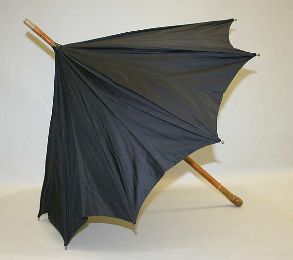 Umbrella, Briggs &amp; Sons, London (British), silk, wool, metal, horn, British 
