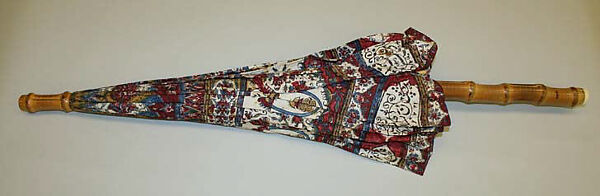 Parasol, cotton, metal, bamboo, American or European
