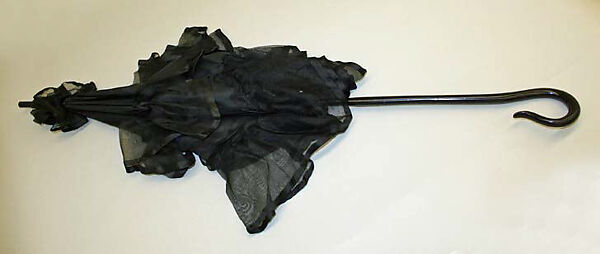 Parasol, silk, wood, metal, American or European