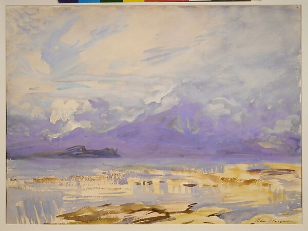 Sirmione, John Singer Sargent (American, Florence 1856–1925 London), Watercolor and gouache on off-white wove paper, American