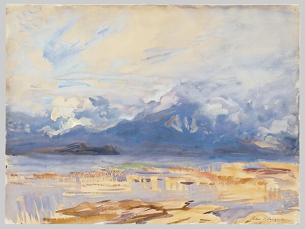 Sirmione, John Singer Sargent (American, Florence 1856–1925 London), Watercolor and gouache on off-white wove paper, American