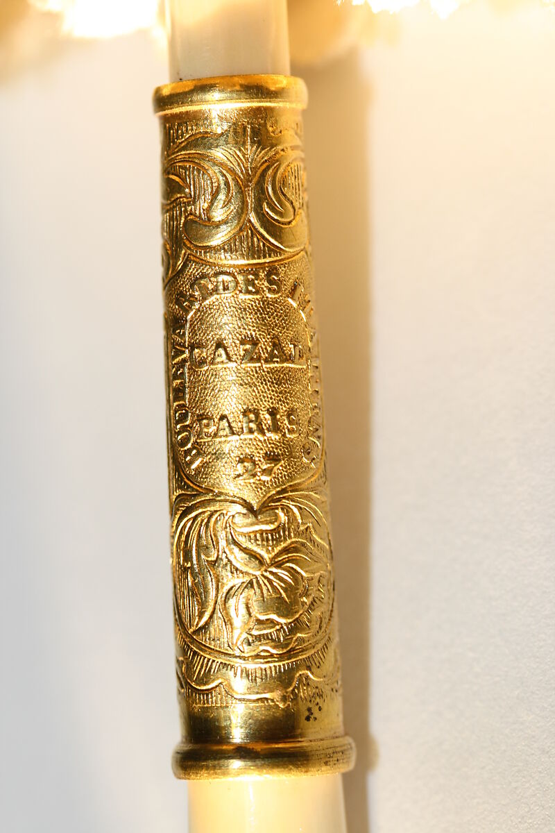 Parasol, silk, ivory, metal, French