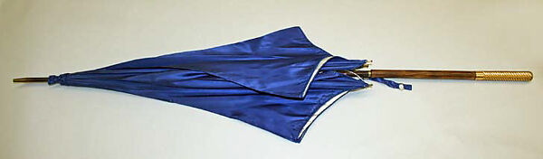 Parasol, silk, brass, metal, probably European