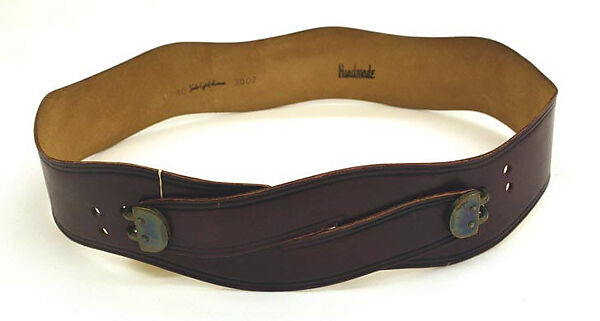 Belt, leather, American 