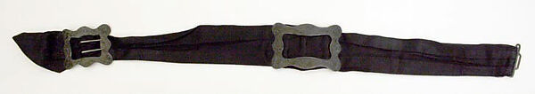 Belt, Tiffany &amp; Co. (1837–present), silk, silver, American 