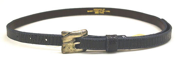 Belt, Barry Kieselstein-Cord (American, born 1948), leather, metal, American 