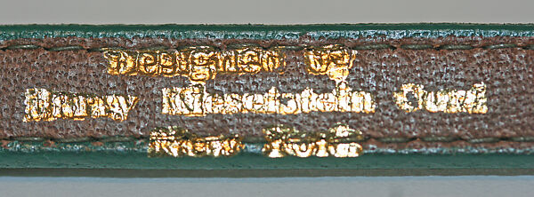 Belt, Barry Kieselstein-Cord (American, born 1948), leather, metal, American