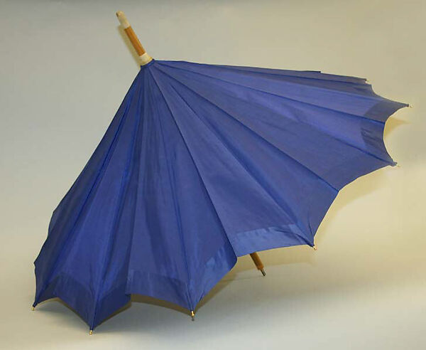 Umbrella, shell, wool, silk, metal, British 