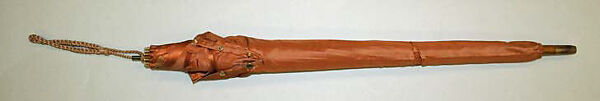 Umbrella, shell, wood, silk, metal, British