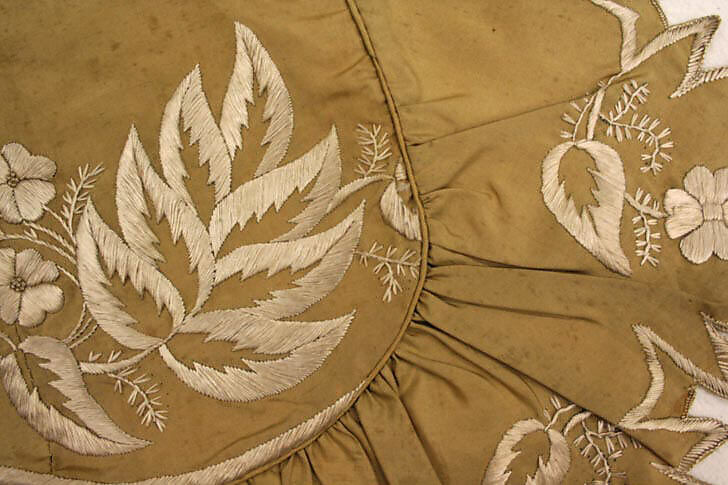 Apron, silk, American or European