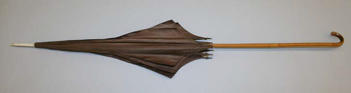 Parasol, silk, bamboo, ivory, British