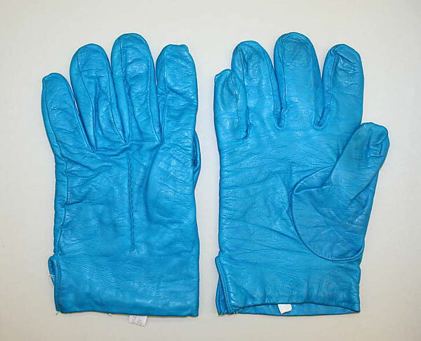 Gloves, B. Altman &amp; Co. (American, 1865–1990), leather, wool, Italian 