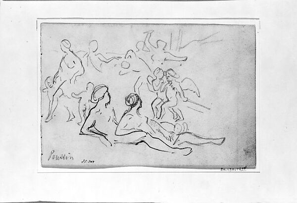 The Triumph of Flora, John Singer Sargent (American, Florence 1856–1925 London), Graphite on off-white wove paper, American