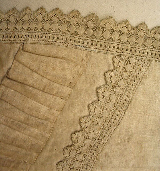 Apron, silk, European