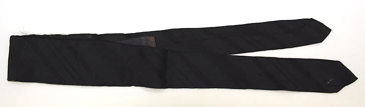 Neckcloth, silk, European 