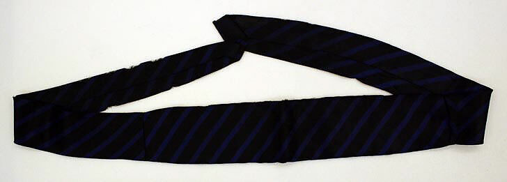 Neckcloth, silk, European 