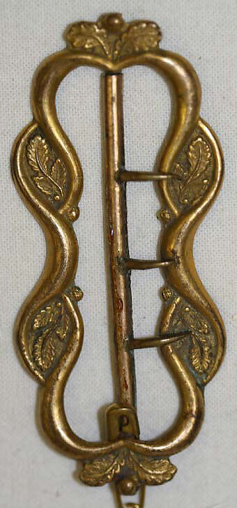 Belt buckle, gold, European 