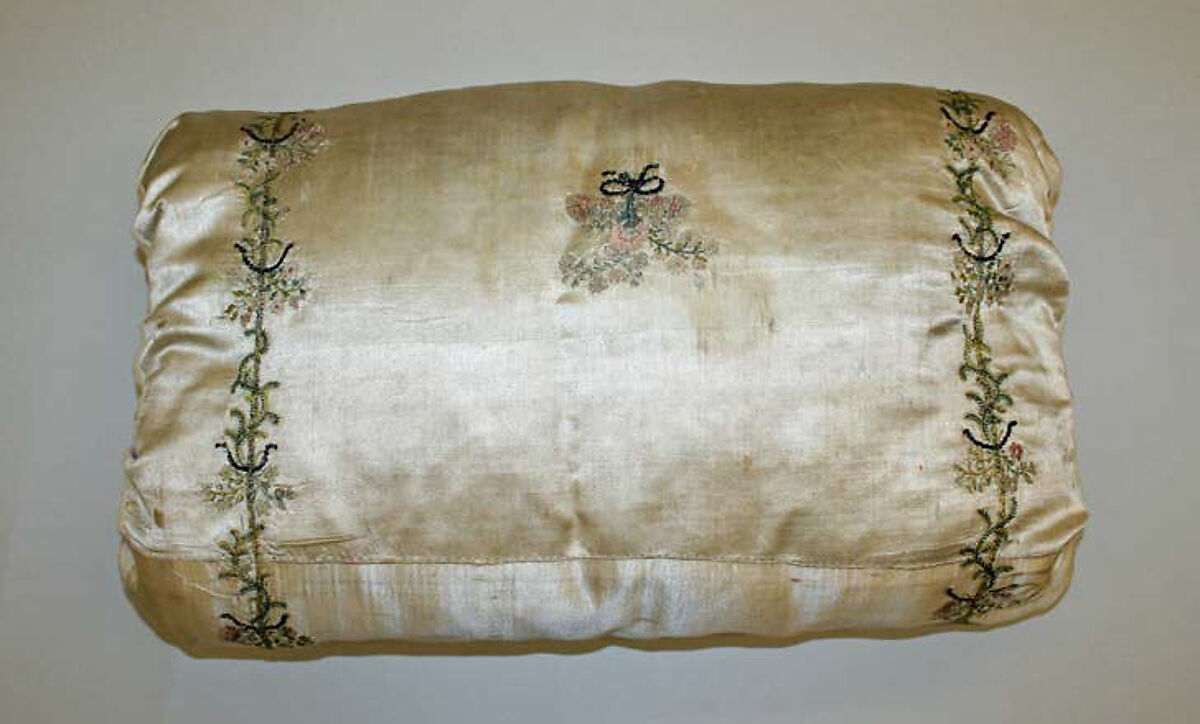 Muff, silk, probably European 