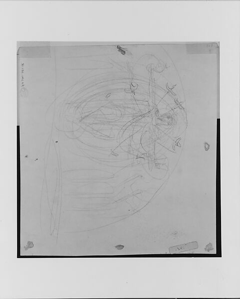 Mary, Study for "Annunciation", John Singer Sargent (American, Florence 1856–1925 London), Pen and ink on tracing paper with printed grid, American