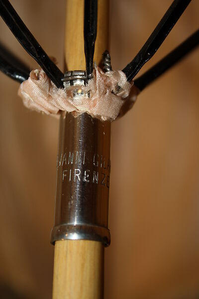 Parasol, cotton, silk, American