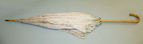 Parasol, cotton, silk, American