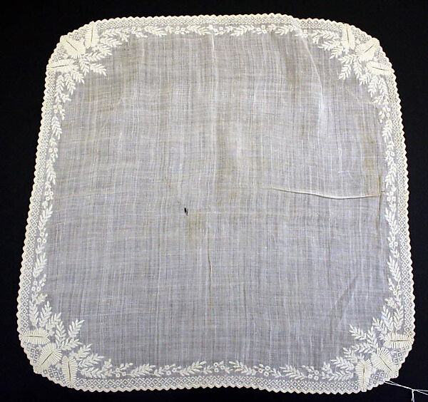 Handkerchief, linen, American 