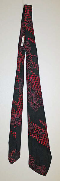 Necktie, [no medium available], American 
