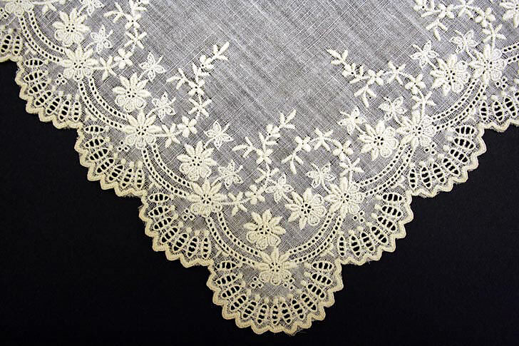 Handkerchief, cotton, American or European